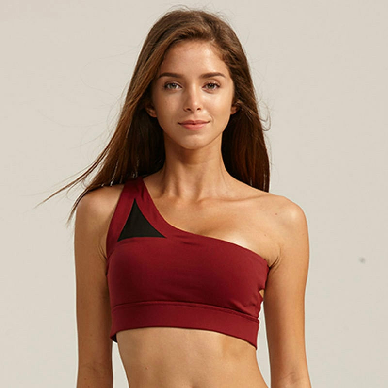 Brittany One-shoulder Sports Bra - 2 Colors