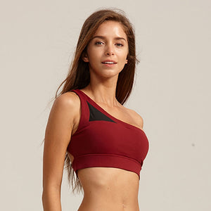 Brittany One-shoulder Sports Bra - 2 Colors