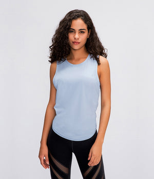 Amy Mesh Back Tie Tank - 14 Colors