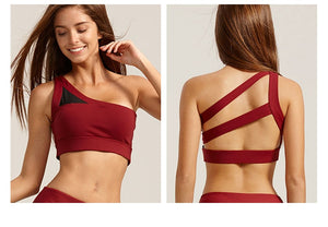 Brittany One-shoulder Sports Bra - 2 Colors